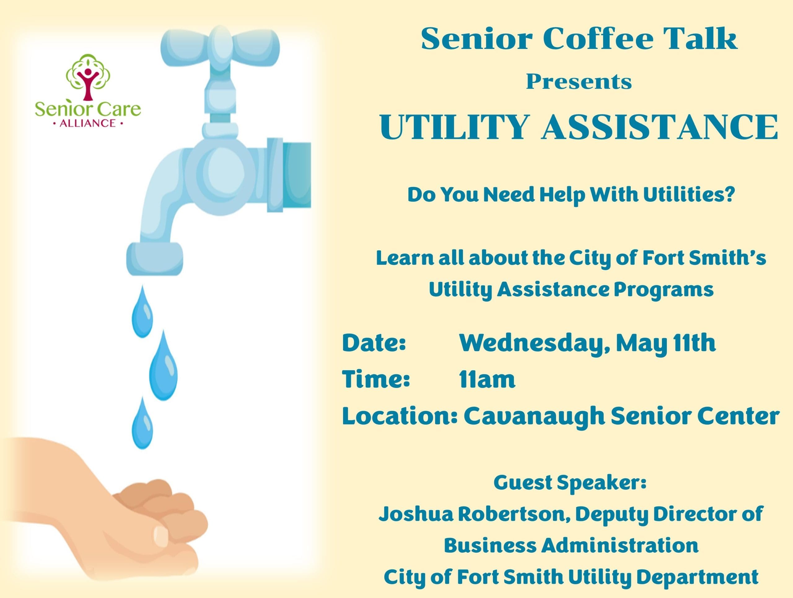 Senior Coffee Talk Utility Assistance Arkansas Senior Care Alliance